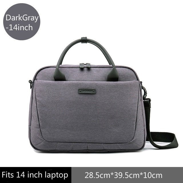 New Womens Laptop Bag Briefcases Business Bag Handbag bags WAAMII DarkGray 14inch  
