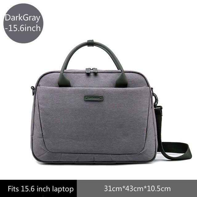 New Womens Laptop Bag Briefcases Business Bag Handbag bags WAAMII DarkGray 15.6inch  