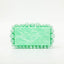 Novelty Beads Acrylic Box Clutch bags WAAMII Green  