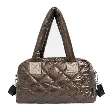 Nylon Shell Down Women Messenger Bag Ladies Quilted Handbag - - Luxury bags by WAAMII