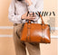 Vintage Ladies Oil Wax Leather Handbags Leather Satchel bags WAAMII   