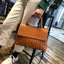 Orrie Wax Oil Genuine Leather Casual Tote bags WAAMII brown  