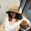 Packable Raffia Straw Hats Wide Brim Ladies Hats For Summer Accessories WAAMII Khaki 04  