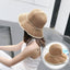 Packable Raffia Straw Hats Wide Brim Ladies Hats For Summer Accessories WAAMII Khaki 03  