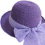 Packable Sun Hat For Women Wide Brimmed Natural Straw Hat With Butterfly Knot Accessories WAAMII   