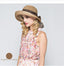 Packable Sun Hat For Women Wide Brimmed Natural Straw Hat With Butterfly Knot Accessories WAAMII   