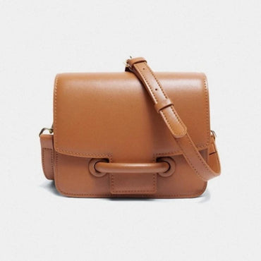 Paula Elegant Flap Buckle Leather Mini Crossbody - - Luxury bags by WAAMII