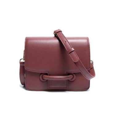 Paula Elegant Flap Buckle Leather Mini Crossbody - - Luxury bags by WAAMII