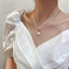 Pearl Pendant Asymmetric Clavicle Chain Necklace Jewelry WAAMII   