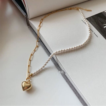 Pearl Pendant Asymmetric Clavicle Chain Necklace - H Freshwater Pearls - Luxury Jewelry by WAAMII