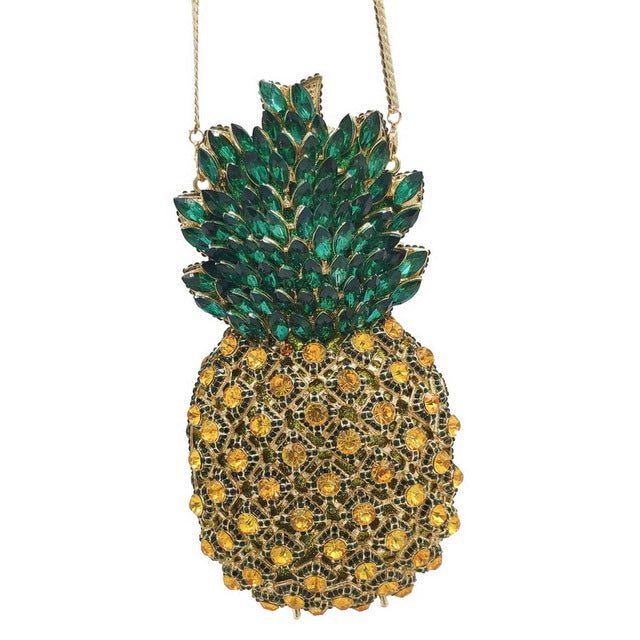 Pineapple Rhinestone Purse Diamond Clutch Bag For Women bags WAAMII   