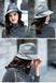 Elegant Women's Wool Fedora Trimmed With Hatband-Gray Accessories WAAMII   