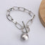 Punk Metal Ball Chain Necklace Jewelry WAAMII Silver Bracelet  