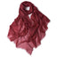 Pure Cashmere Women Untra Thin Pashmina Shawl and Wraps Solid Color Accessories WAAMII Wine  