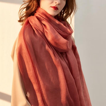 Pure Cashmere Women Ultra Thin Pashmina Shawl and Wraps Solid Color - - Luxury Accessories by WAAMII