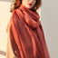 Pure Cashmere Women Untra Thin Pashmina Shawl and Wraps Solid Color