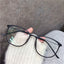 Pure Titanium Glasses Frame Ultralight Women Eyeglasses Frames Myopia Optical Prescription Eyewear 22158 Accessories WAAMII Matte Black  