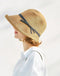 Raffia Straw Hats Crimping Beach Ladies Hat Accessories WAAMII light coffee  