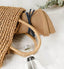 Raffia Straw Hats Crimping Beach Ladies Hat Accessories WAAMII   