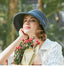 Raffia Straw Hats Crimping Beach Ladies Hat Accessories WAAMII   