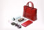 Red/Black/Brown Croco Genuine Leather Satchel Handbag With Braided Tassels bags WAAMII   