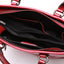 Red/Black/Brown Croco Genuine Leather Satchel Handbag With Braided Tassels bags WAAMII   