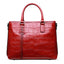 Red/Black/Brown Croco Genuine Leather Satchel Handbag With Braided Tassels