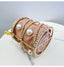 Rhinestones Big Pearls  Metal Cage Clutch bags WAAMII   