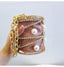 Rhinestones Big Pearls  Metal Cage Clutch bags WAAMII   