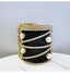 Rhinestones Big Pearls  Metal Cage Clutch bags WAAMII   