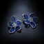 Royal Crystal Rhinestone Flower Stud Earrings Jewelry WAAMII   