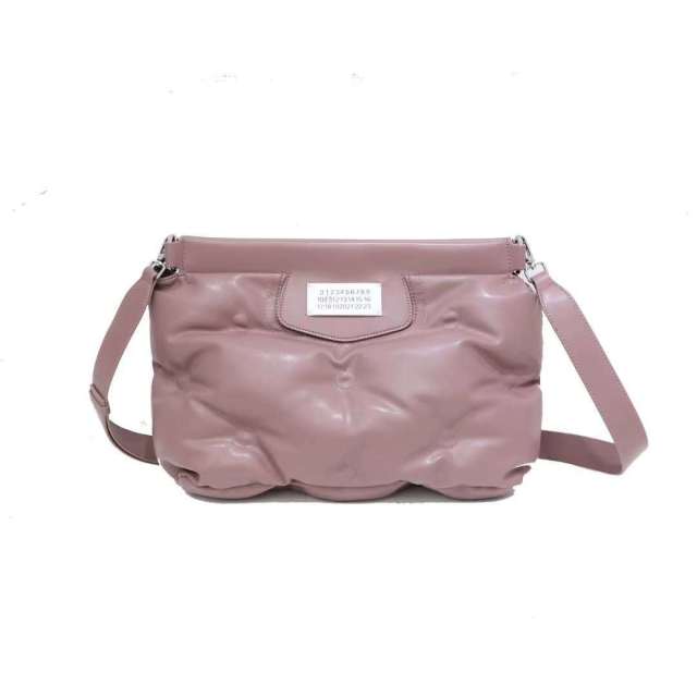 Ruched Ruffles Shoulder Cloud Space Cotton Down Crossbody Quilted Handbag bags WAAMII Pink 34-10-27cm 
