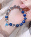 S925 Sterling Silver Blue Kyanite Mix Moonstone Crystal Bracelet Jewelry WAAMII   