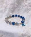 S925 Sterling Silver Blue Kyanite Mix Moonstone Crystal Bracelet Jewelry WAAMII   
