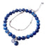 S925 Sterling Silver Genuine Blue Kyanite Semi-precious Healing Crystal Beads Bracelet - - Luxury Jewelry by WAAMII