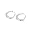 S925 Sterling Silver Geometric Polygonal Hoop Earrings Jewelry WAAMII Silver EB084 Big Size 