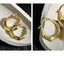 S925 Sterling Silver Geometric Polygonal Hoop Earrings Jewelry WAAMII   