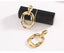 S925 Sterling Silver Post Gold-tone Circle Earrings Jewelry WAAMII   