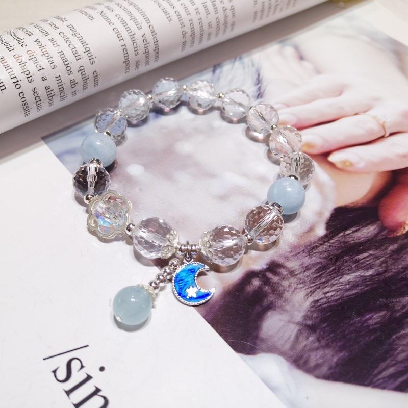 MHS.SUN Yoga Natural Stone Amethyst Beads Bracelet Stainless Steel  Meditation Handmade Aquamarine Healing For Women Jewelry Gift - AliExpress