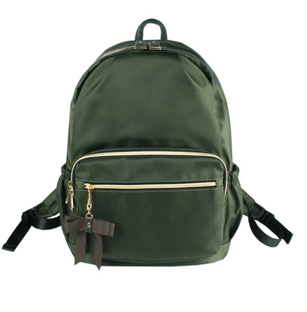 School College Bag Nylon Backpack For Girls/Women-WR03 bags WAAMII Army Green  