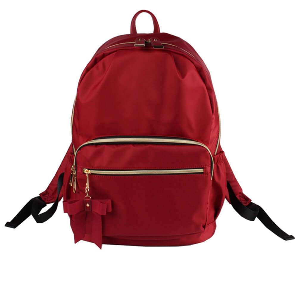 School College Bag Nylon Backpack For Girls/Women-WR03 bags WAAMII Red  