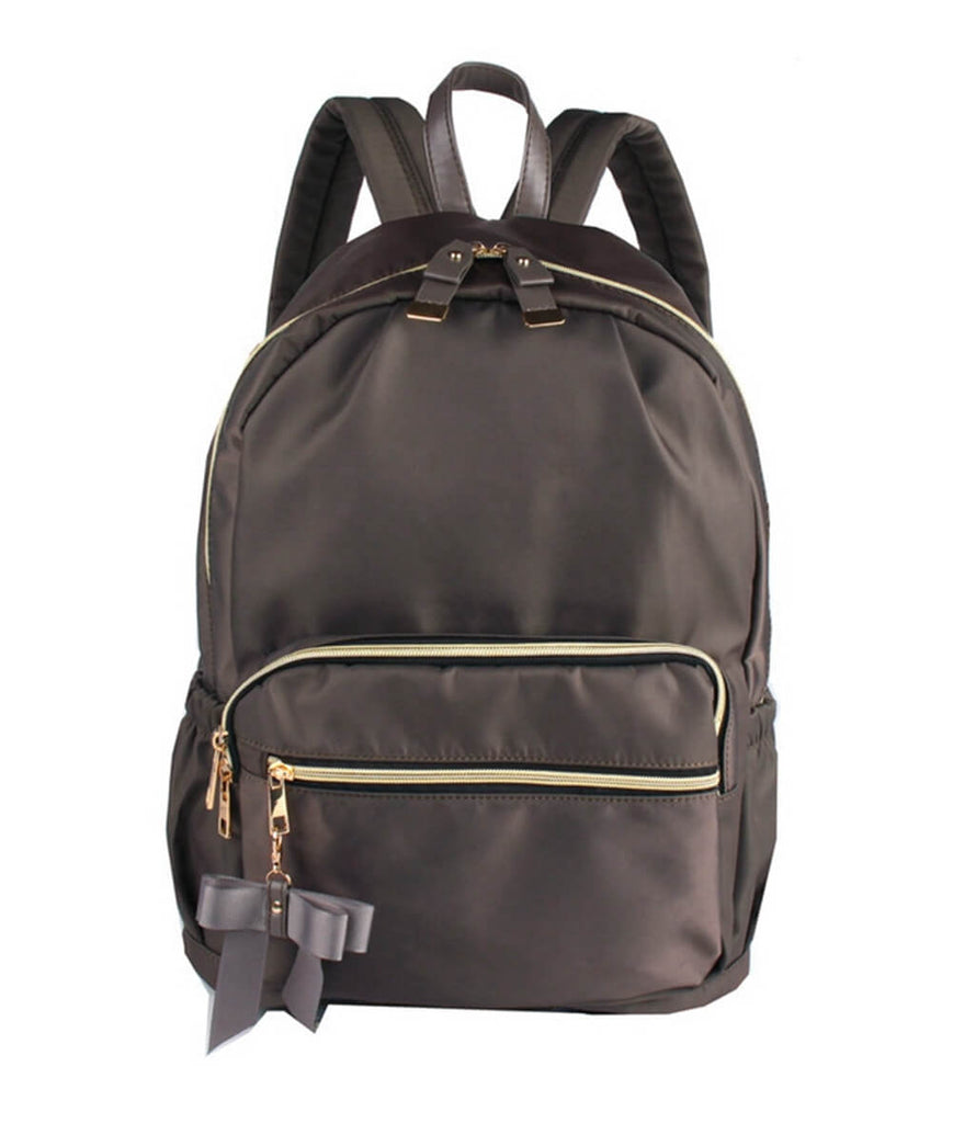 School College Bag Nylon Backpack For Girls/Women-WR03 bags WAAMII Gray  