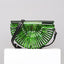 Semicircular Box Tortoise Shell Hollow Out Acrylic Clutch bags WAAMII green pu  