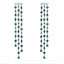 Shining Geometry Stone Tassels Long Dangle Drop Earrings Jewelry WAAMII Blue Green  