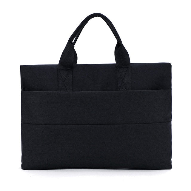 Simplicity Canvas Briefcases Womens Laptop Bag Notebook Handbag bags WAAMII Black  