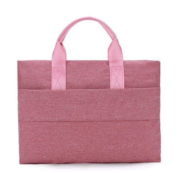Simplicity Canvas Briefcases Womens Laptop Bag Notebook Handbag - Pink - Luxury bags by WAAMII