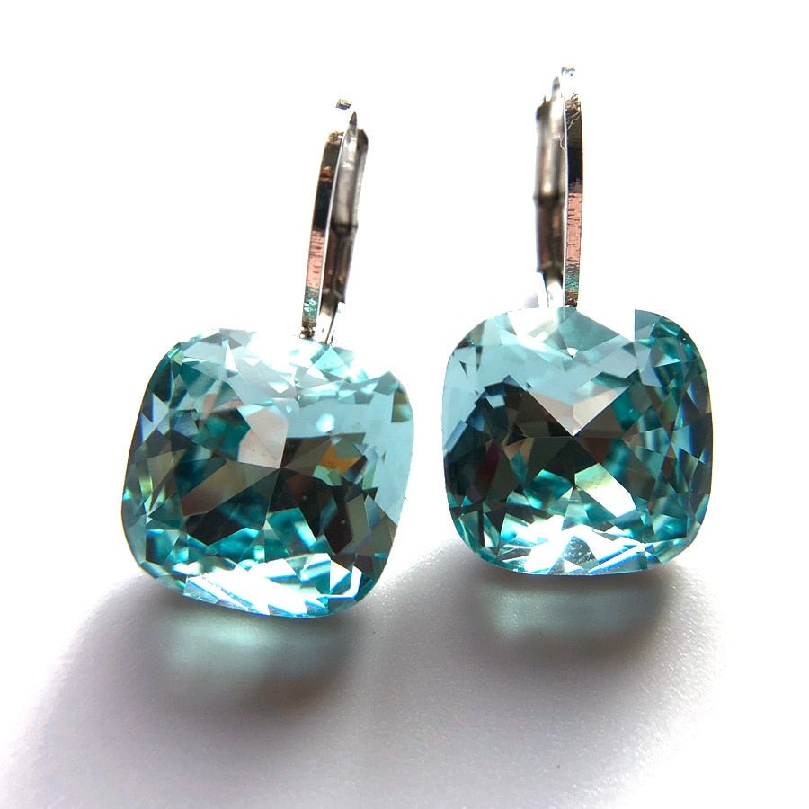Stunning Rectangle Crystal Earrings - - Luxury Jewelry by WAAMII