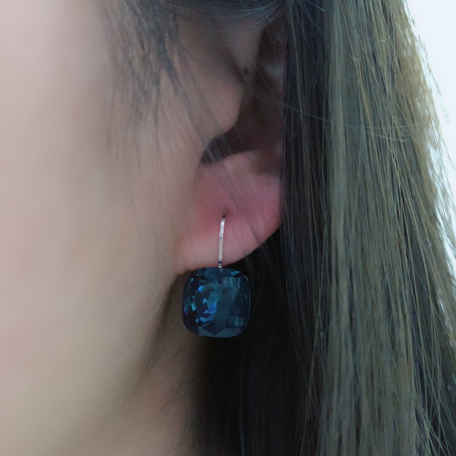 Stunning Rectangle Crystal Earrings - - Luxury Jewelry by WAAMII