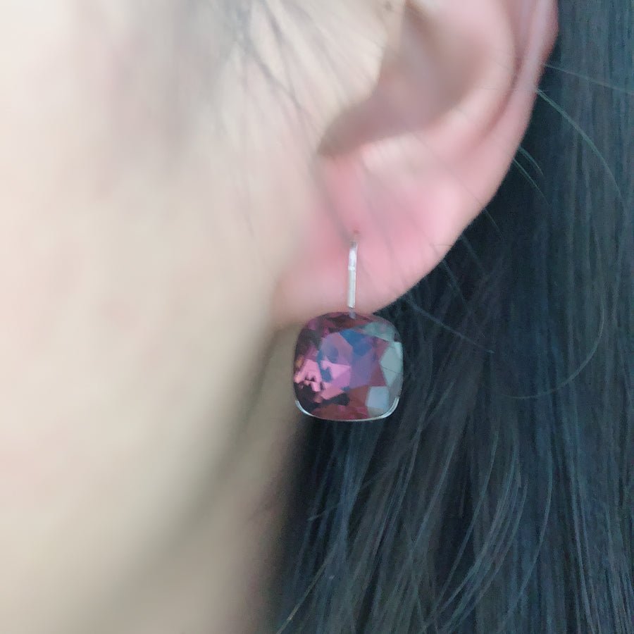 Stunning Rectangle Crystal Earrings - - Luxury Jewelry by WAAMII