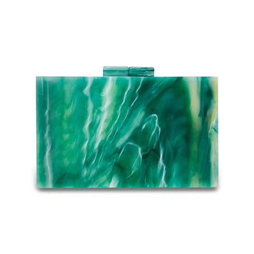 Stunning Trendy Jade Green Acrylic Clutch Bag - - Luxury bags by WAAMII